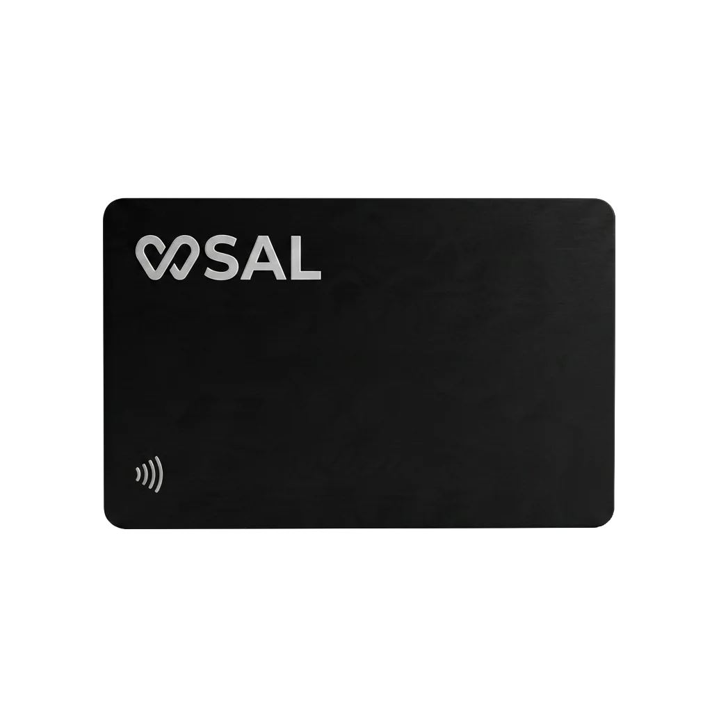 WSAL Card — metal NFC business card
